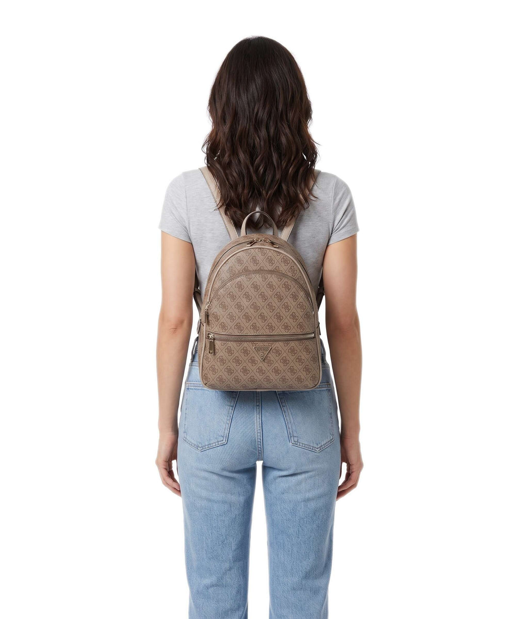 Guess Manhattan Backpack latte logo
