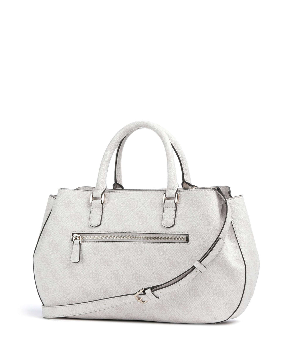 Guess Katya 4G Logo Handbag white logo