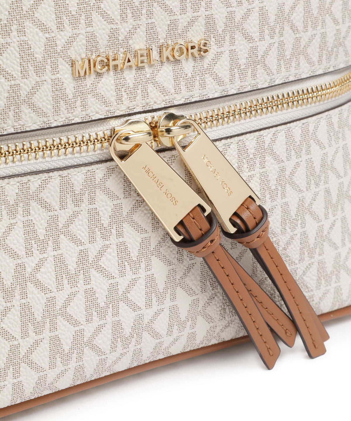 Michael Kors Rhea Zip Backpack vanilla