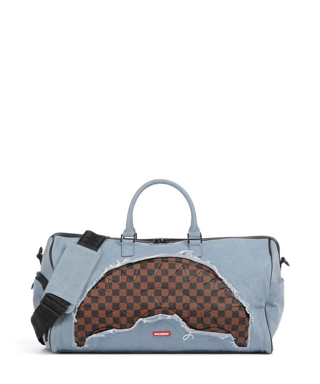 Sprayground Denim Shark Weekend bag blue