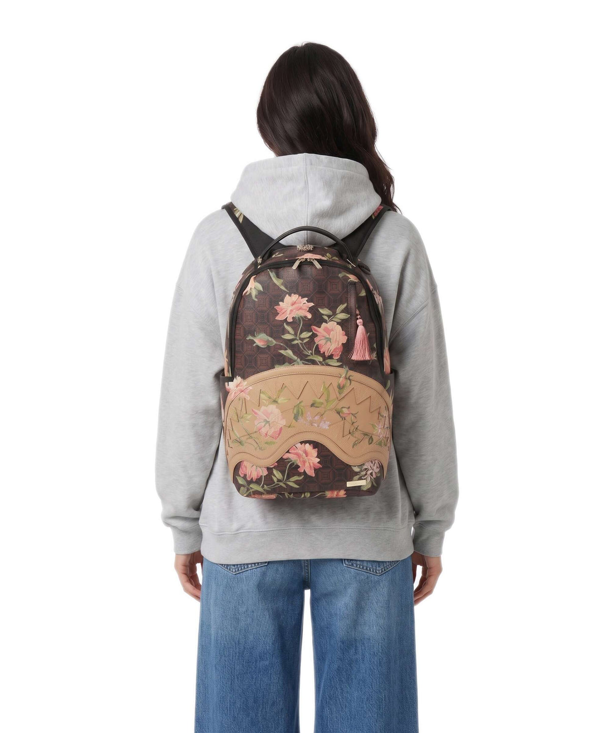 Sprayground AI Henny Floral Backpack brown