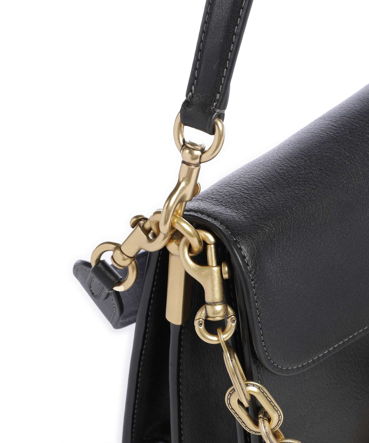 Coach Tabby Soft Chain Shoulder bag black