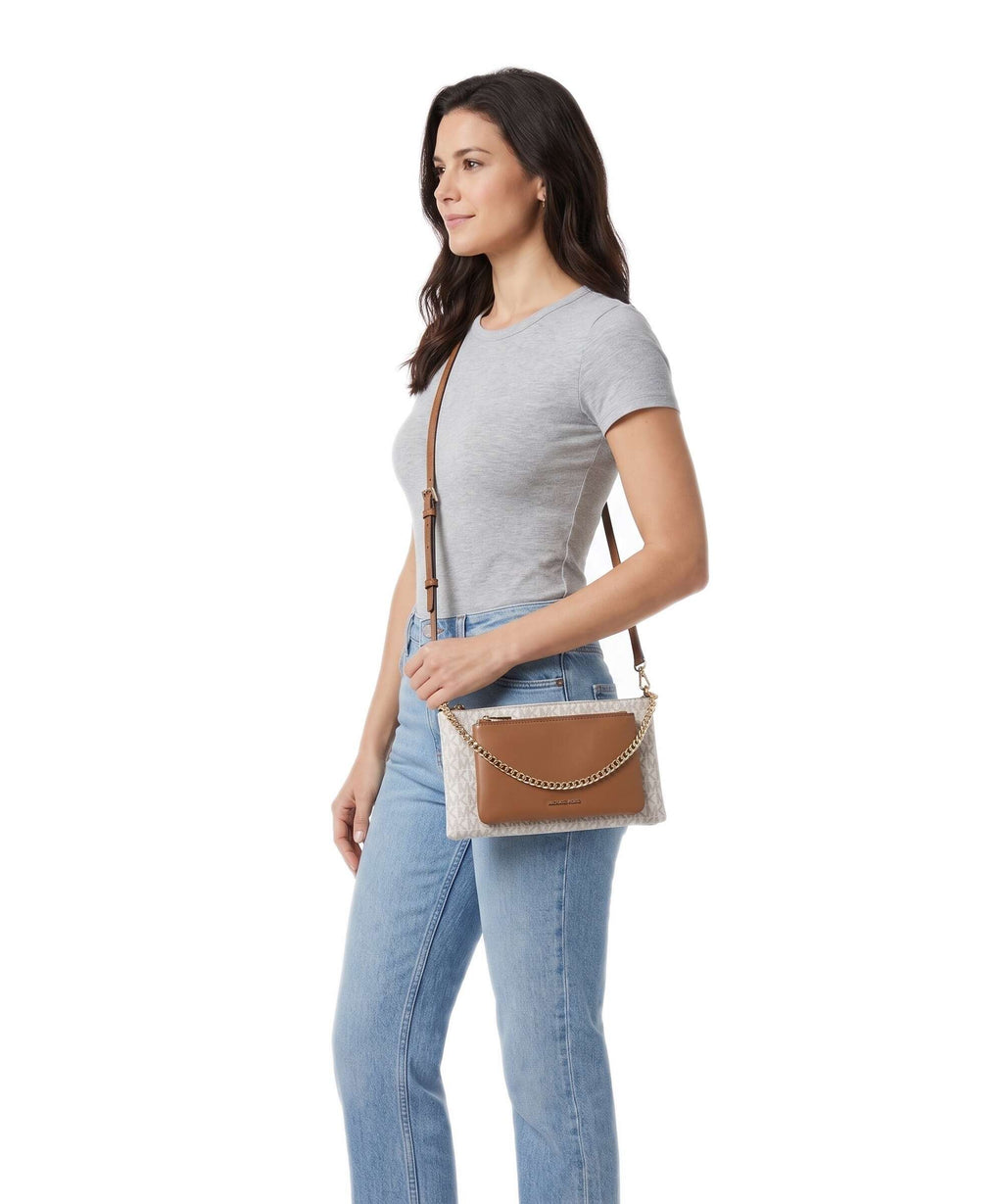 Michael Kors Jet Set Crossbody bag vanilla/acorn