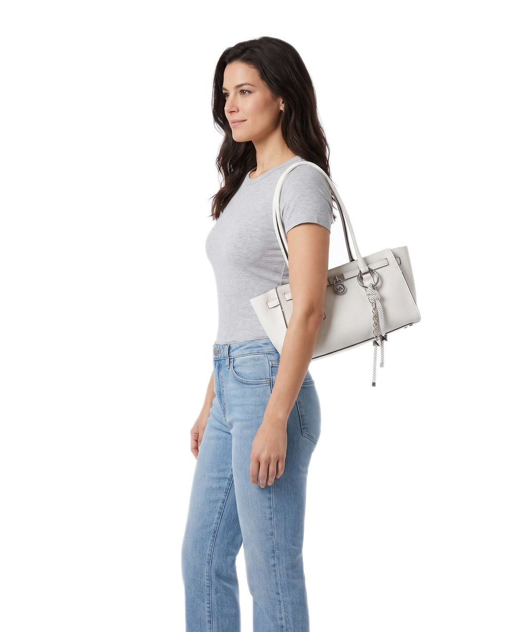 Michael Kors Hamilton Moderne Small Shoulder bag optic white
