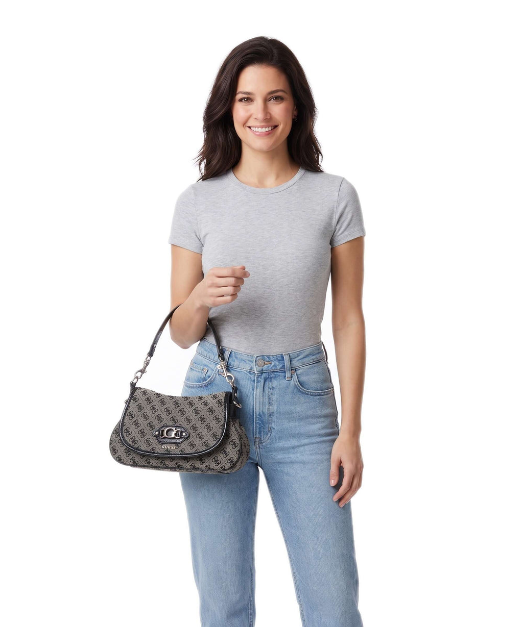 Guess Samantha Shoulder bag black logo