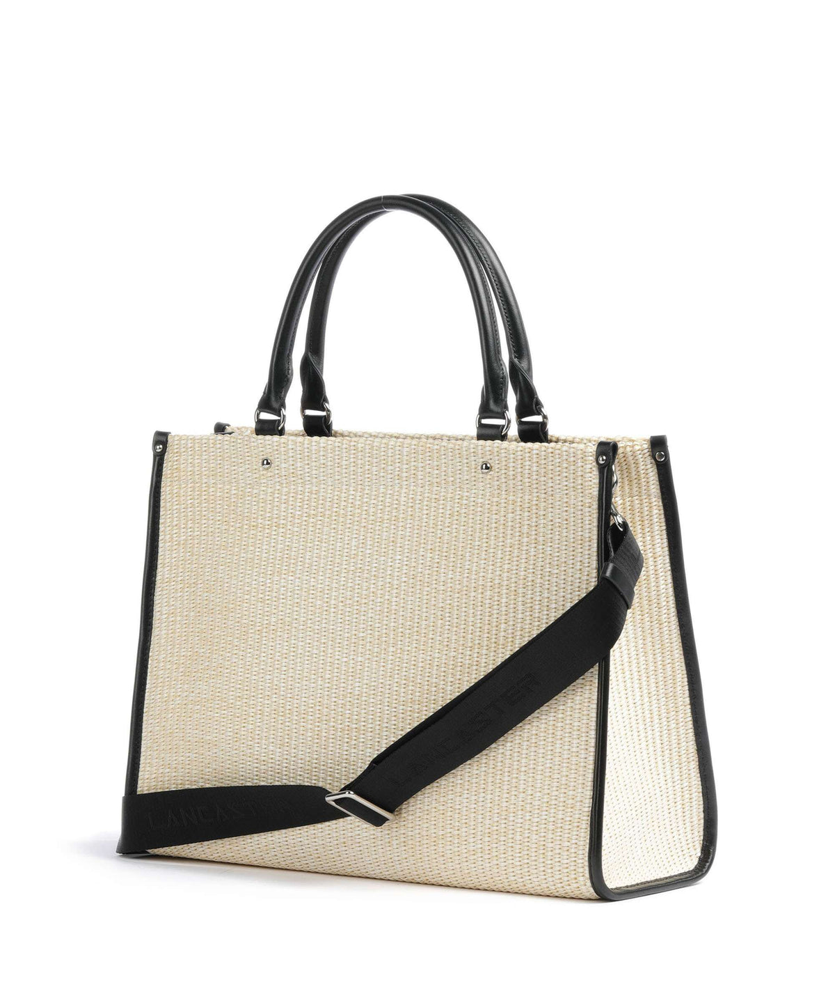 Lancaster Actual Osier Mini Handbag beige