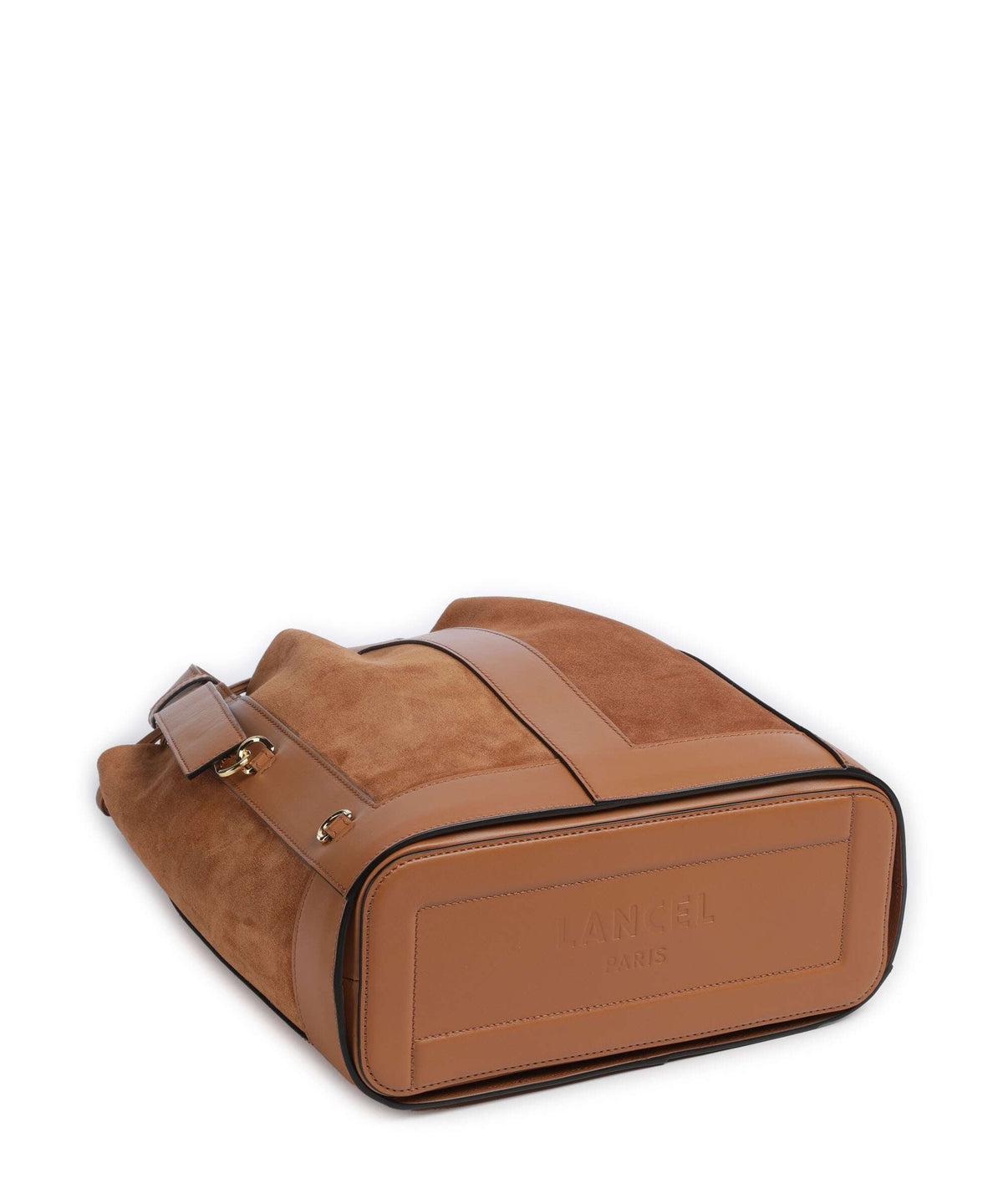 Lancel Elles M Bucket bag camel
