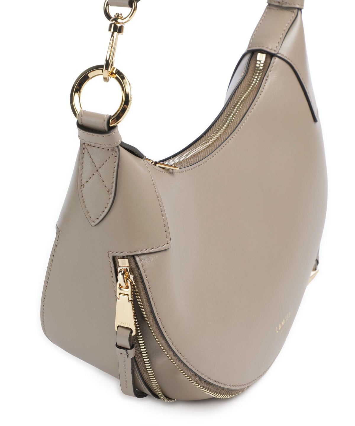 Lancel Origami S Hobo bag pebble