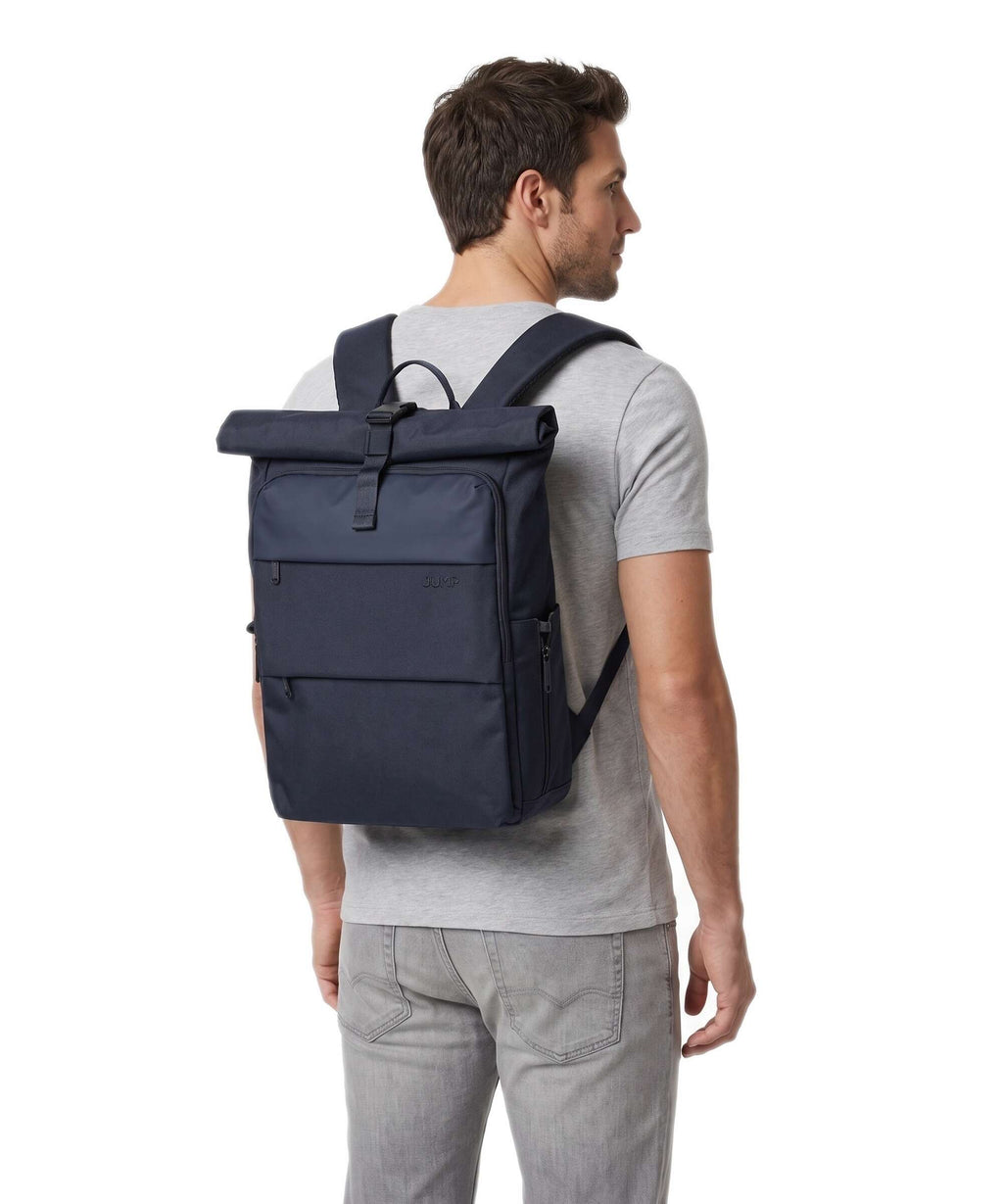 Jump Dunaa Rolltop backpack marine navy