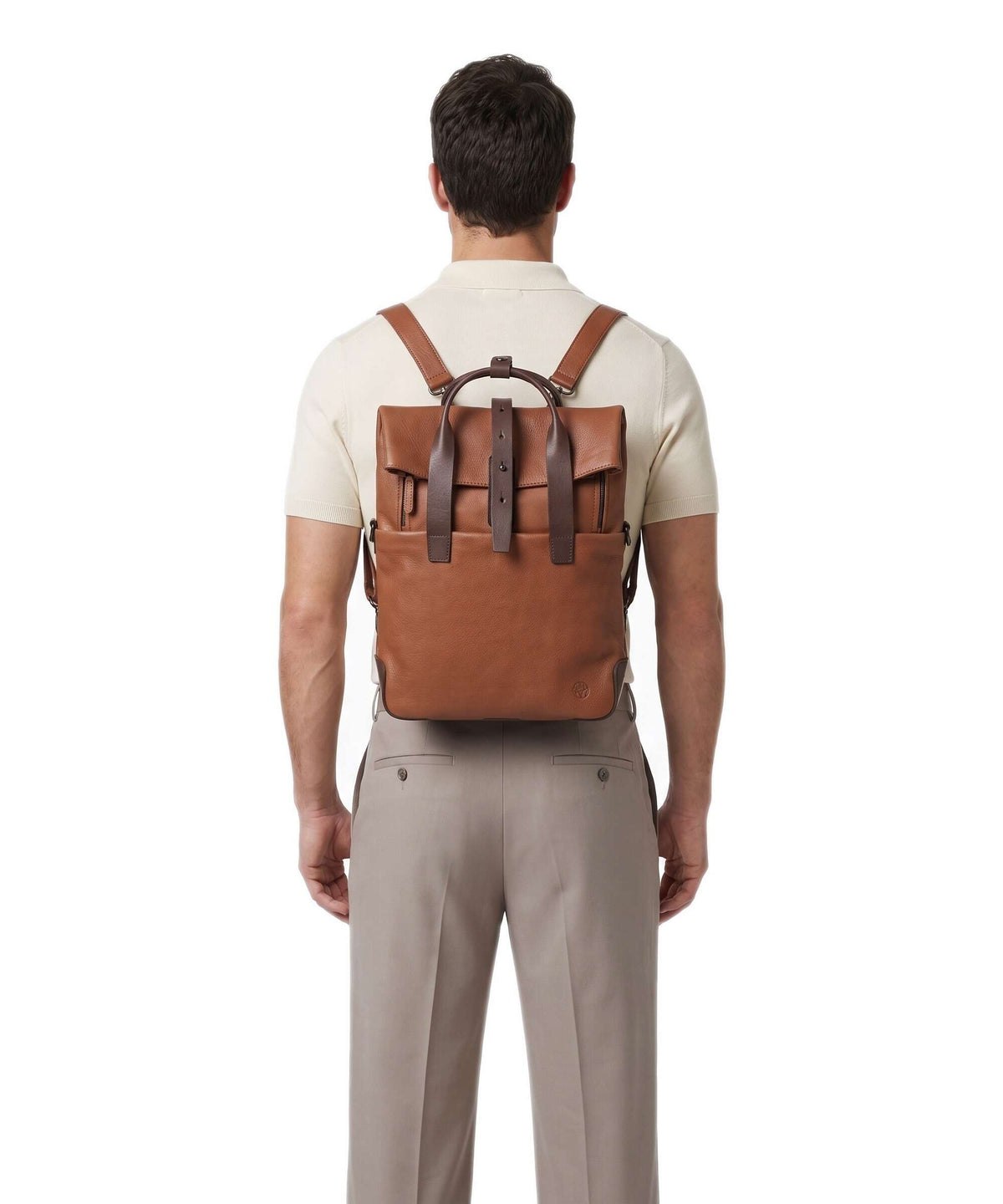 Harold's Mount Ivy Rolltop backpack cognac/braun