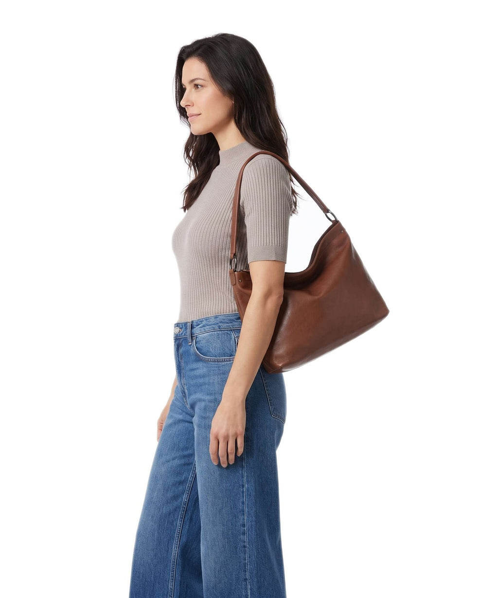 Harold's Caugio Hobo bag cognac