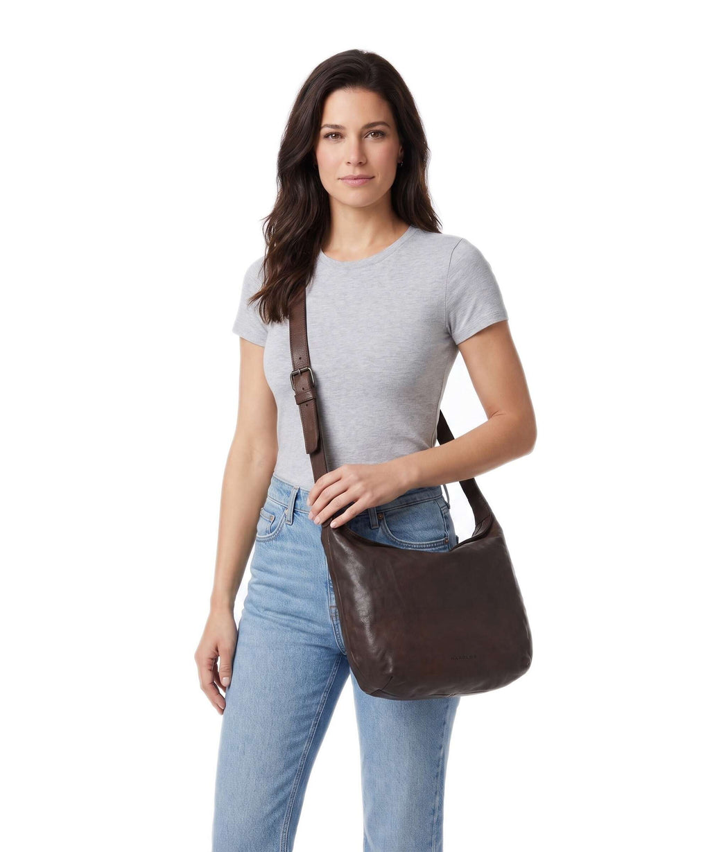 Harold's Submarine Hobo bag braun