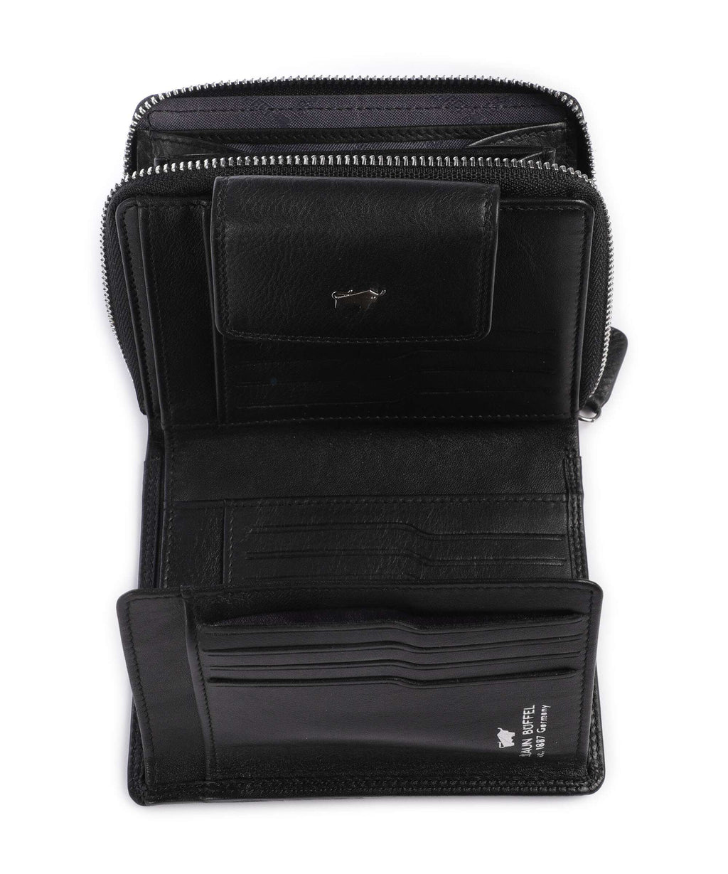 Braun Büffel Golf Wallet schwarz