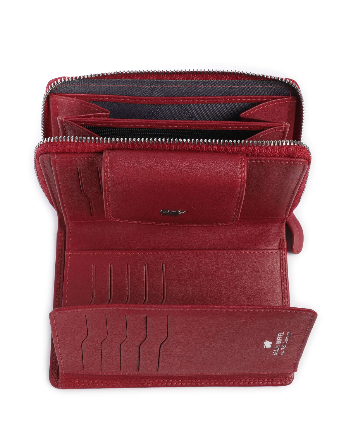 Braun Büffel Golf Wallet rot