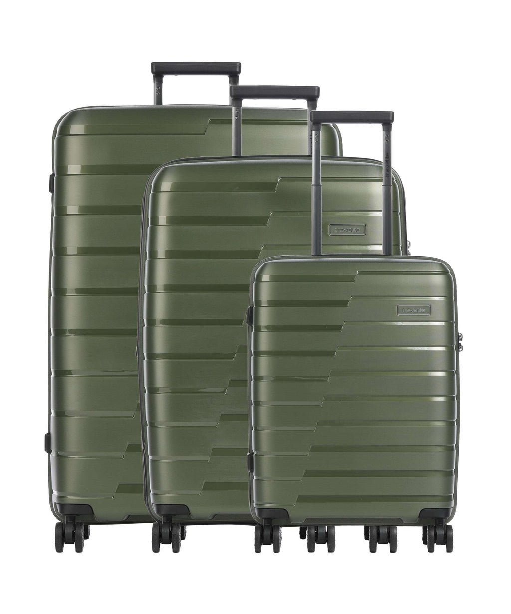 Travelite Air Base Suitcase set (4 wheels) olive