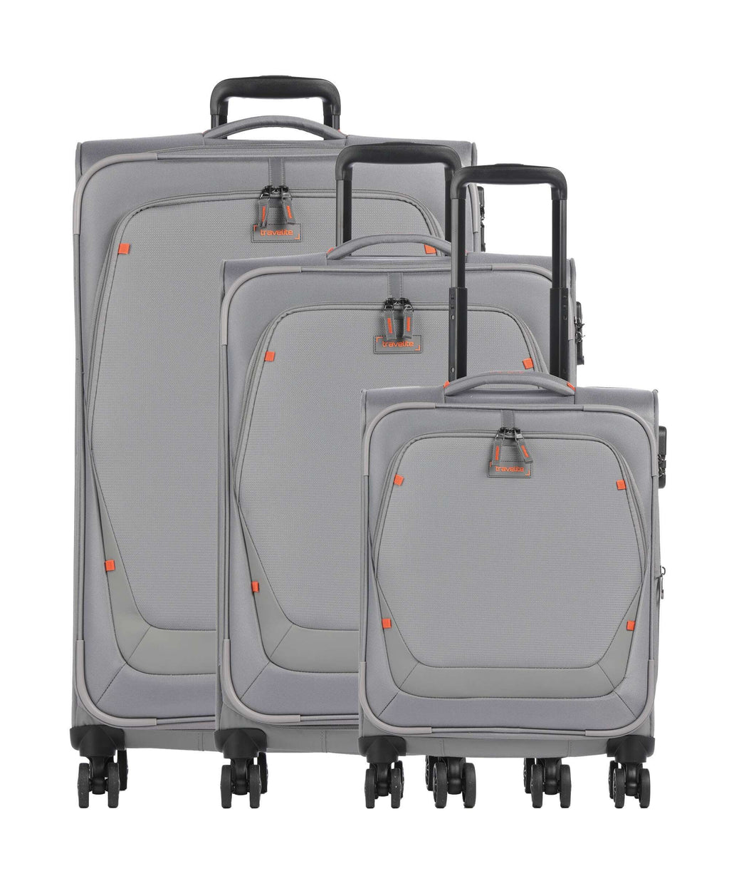 Travelite Umbria Suitcase set (4 wheels) smoky gray