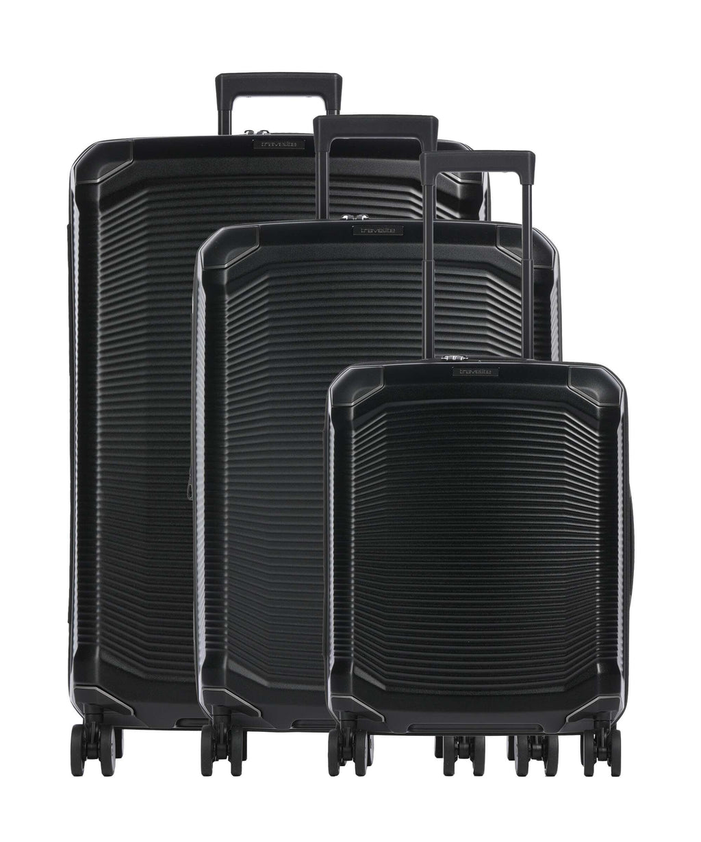 Travelite Millenium Suitcase set (4 wheels) black