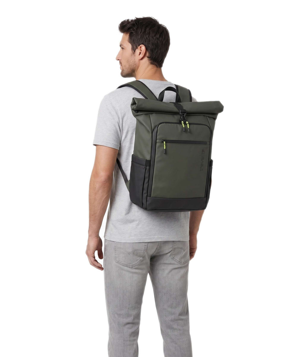 Travelite Briize M Rolltop backpack khaki