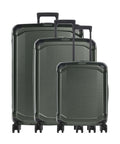 Travelite Millenium Suitcase set (4 wheels) pine green