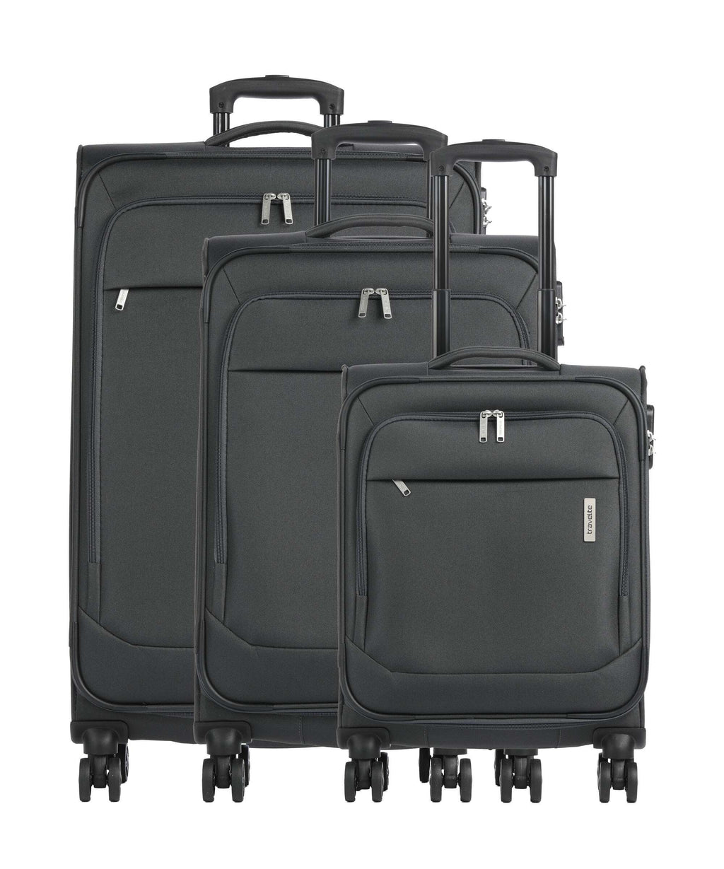 Travelite Priego Suitcase set (4 wheels) anthracite