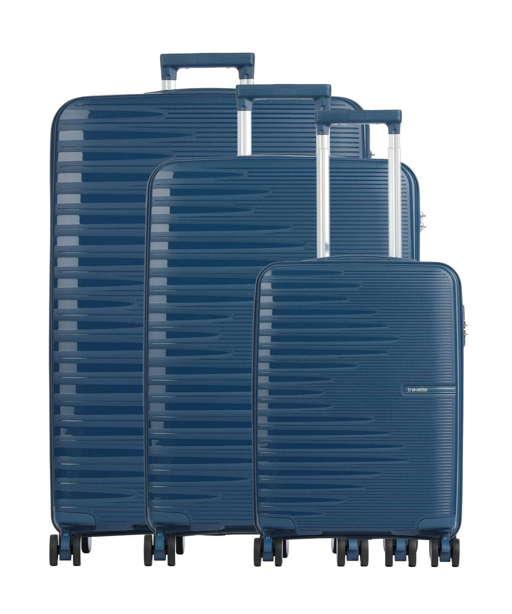 Travelite Pacific Suitcase set (4 wheels) petrol