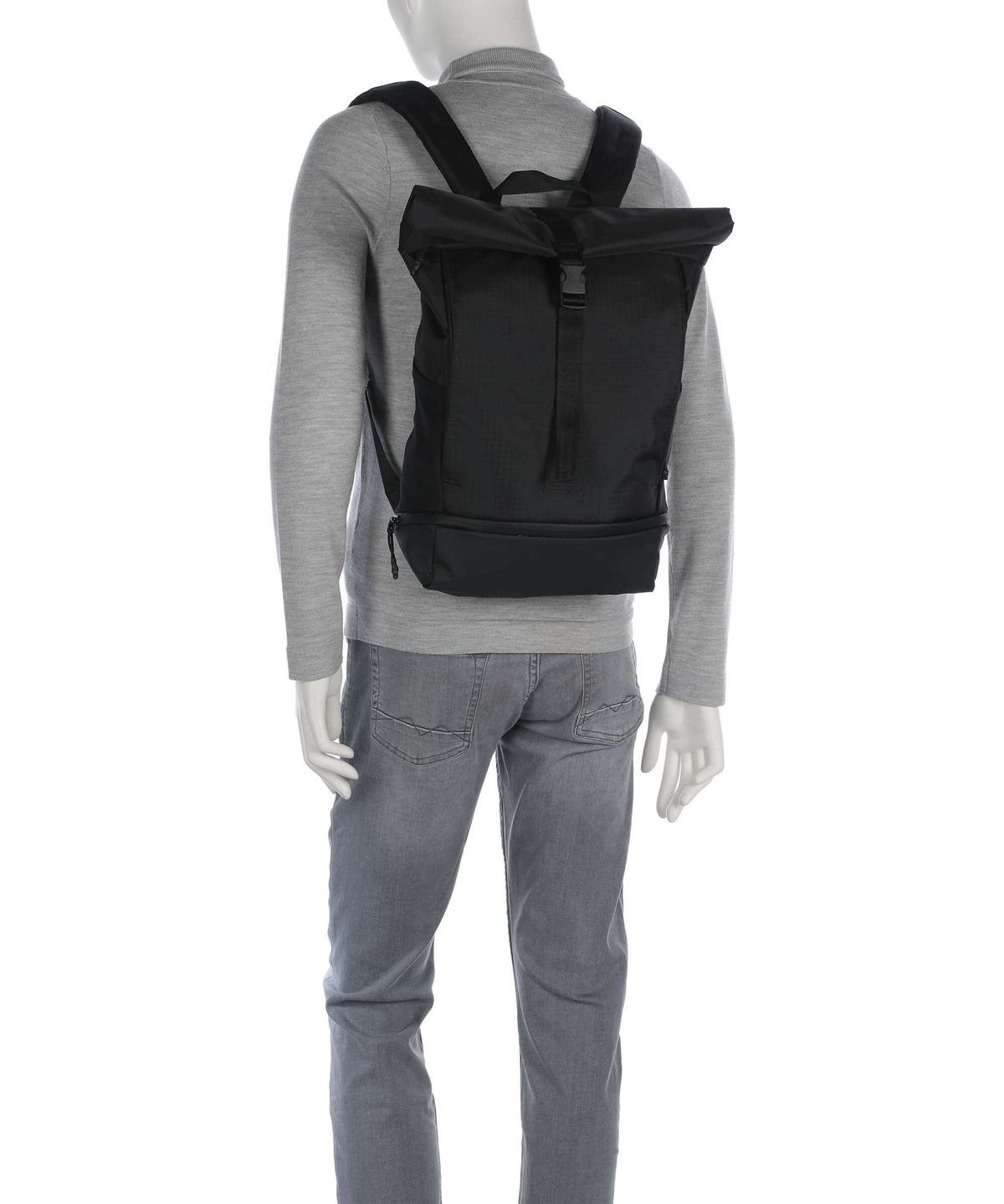 Strellson New Ham Eddie Rolltop backpack dark olive