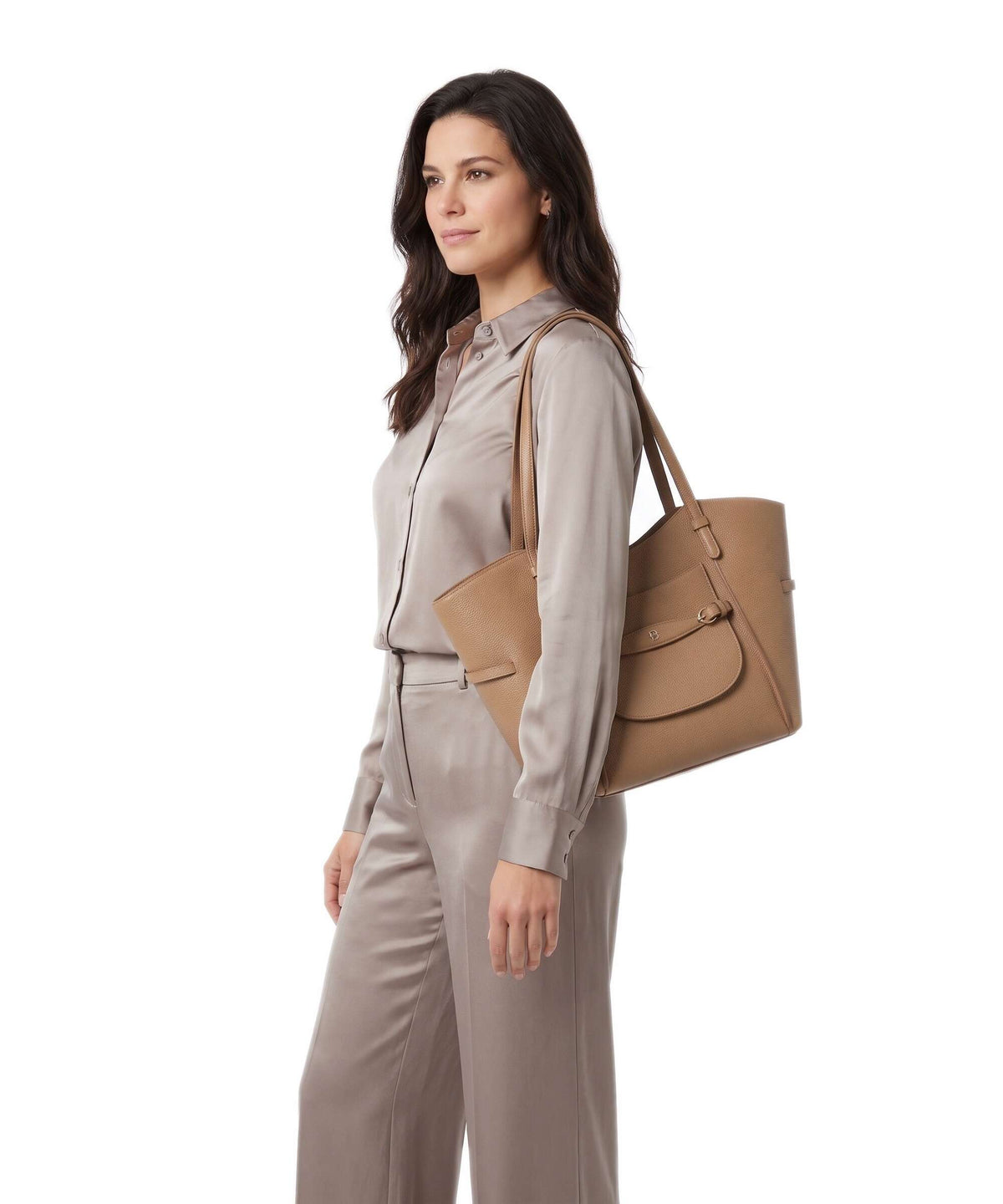 Aigner Cavallo L Tote bag oat beige