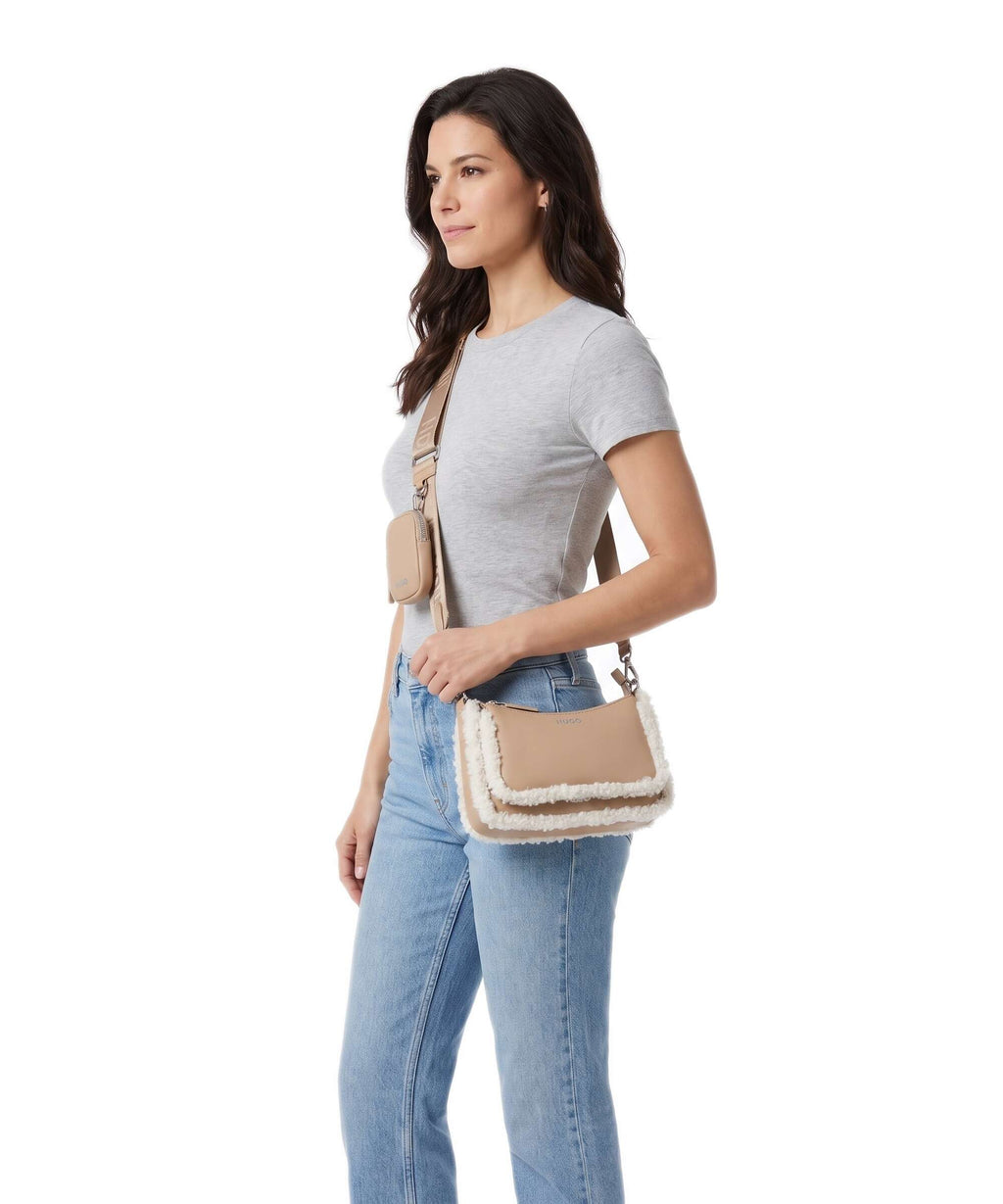 Hugo Bel Crossbody bag open beige