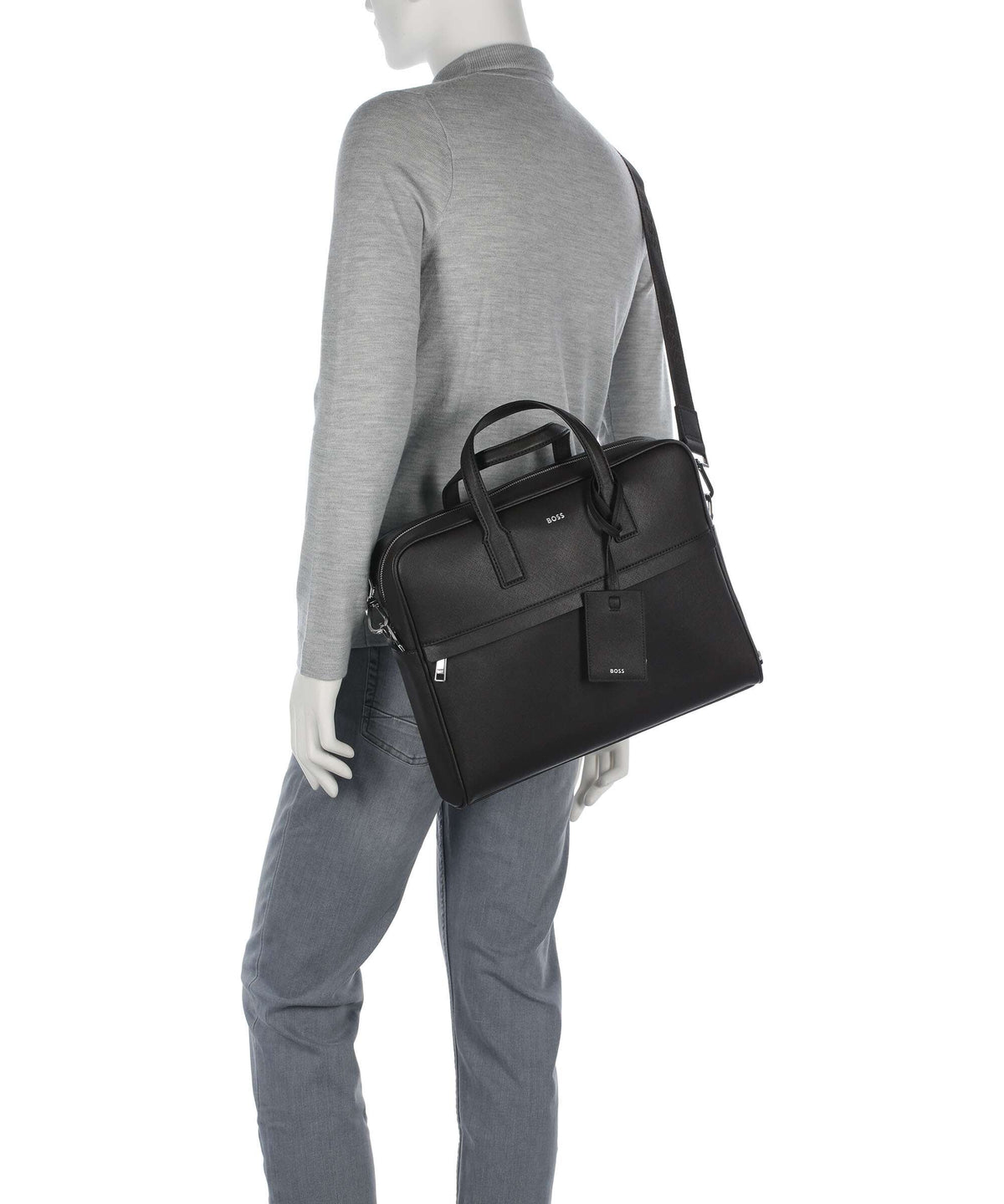 BOSS Zair Briefcase dark brown