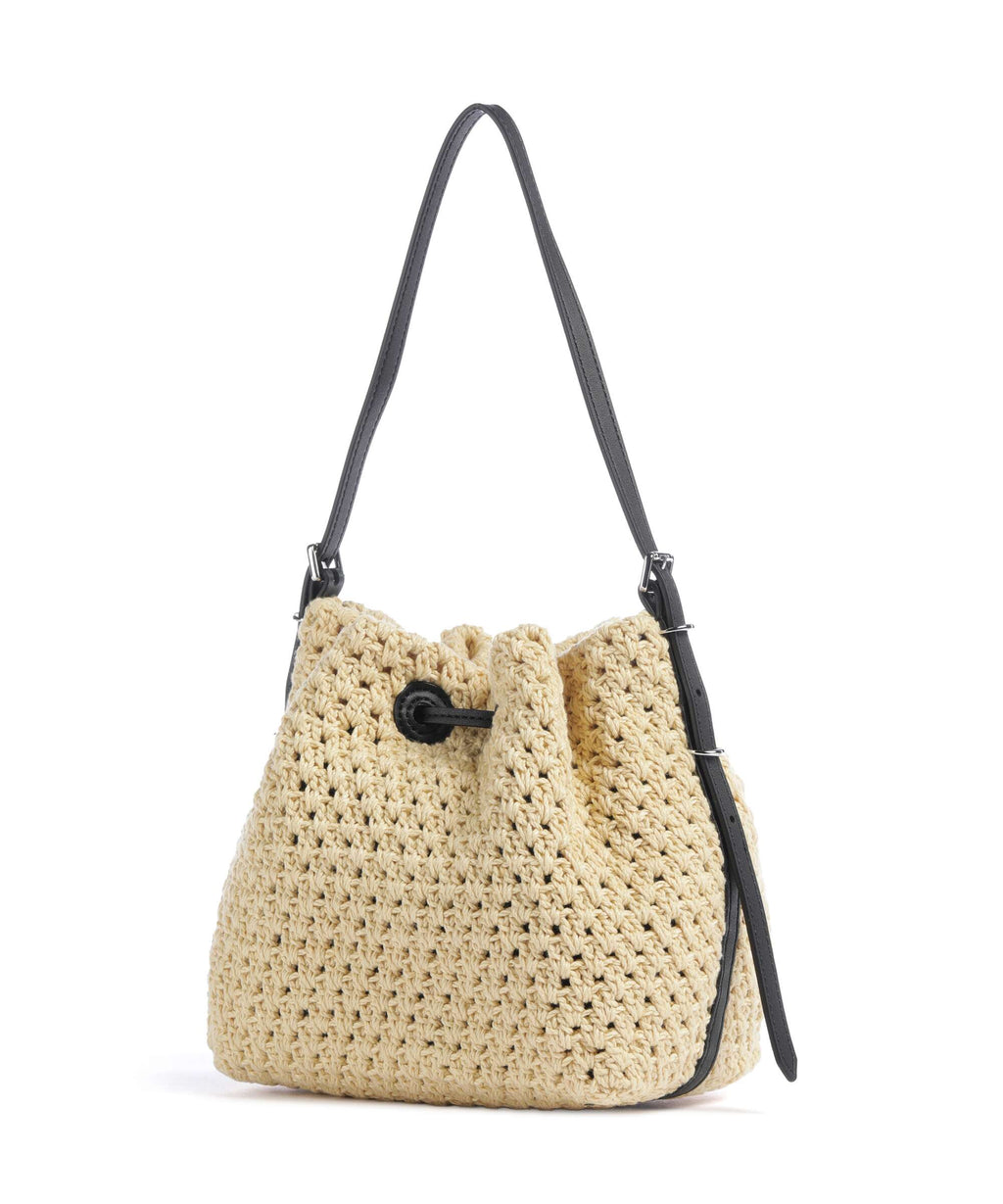 Hugo Neeko Bucket bag light beige
