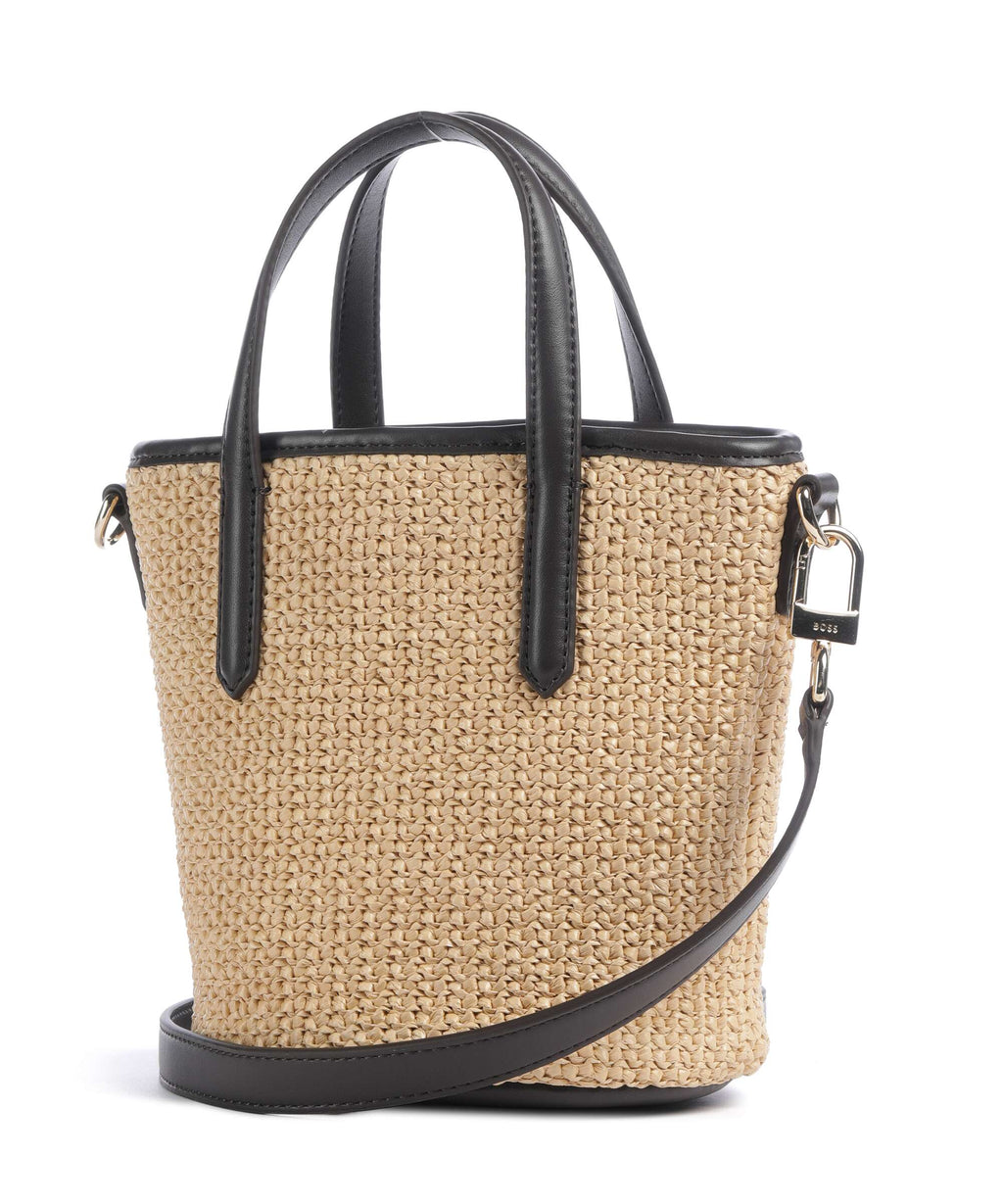 BOSS Jala Bucket bag open white