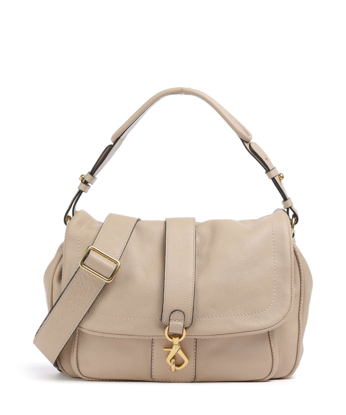Abro Dalia Star Saddle Hobo bag natural