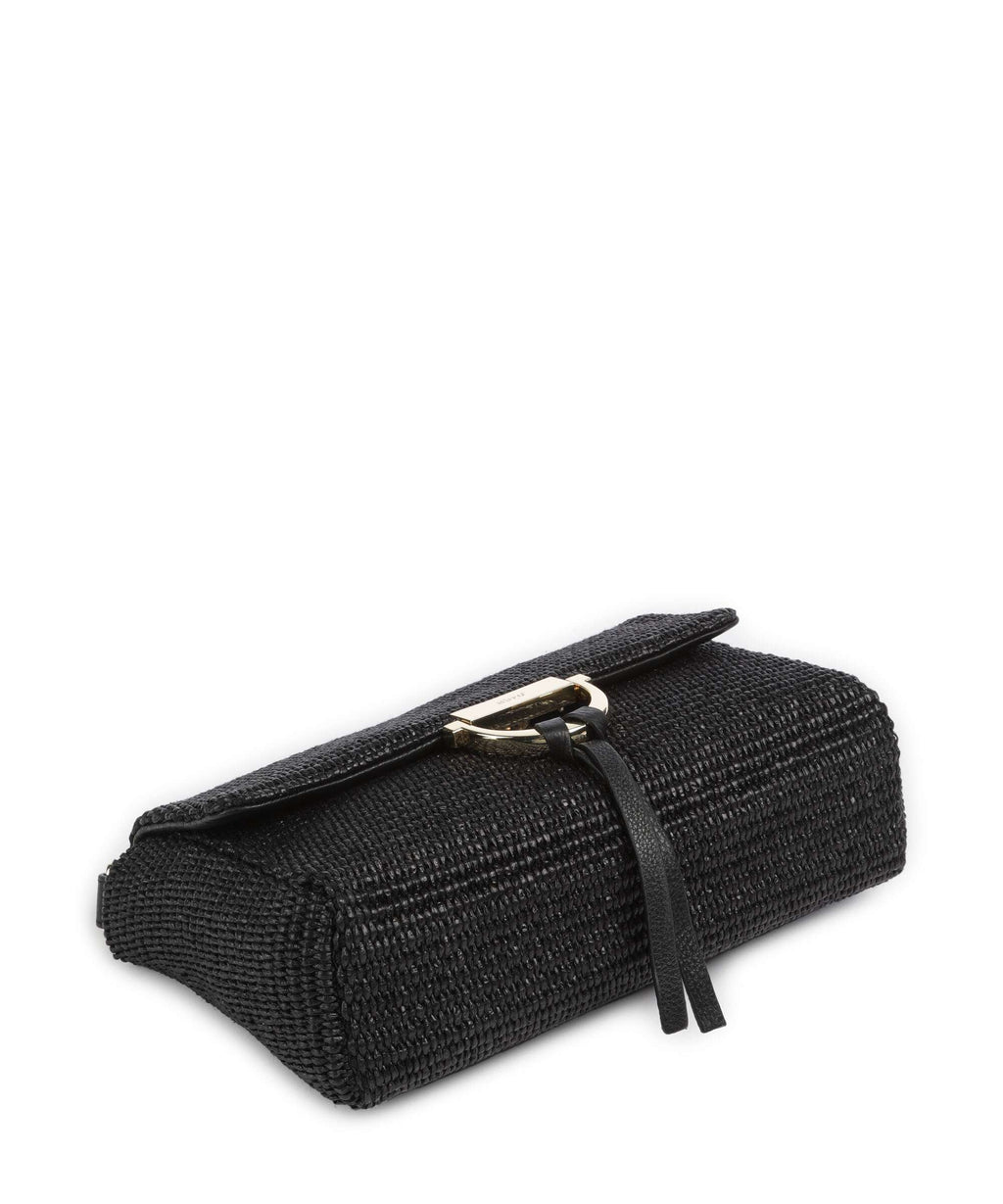 Abro Raffia Temi Shoulder bag black/gold