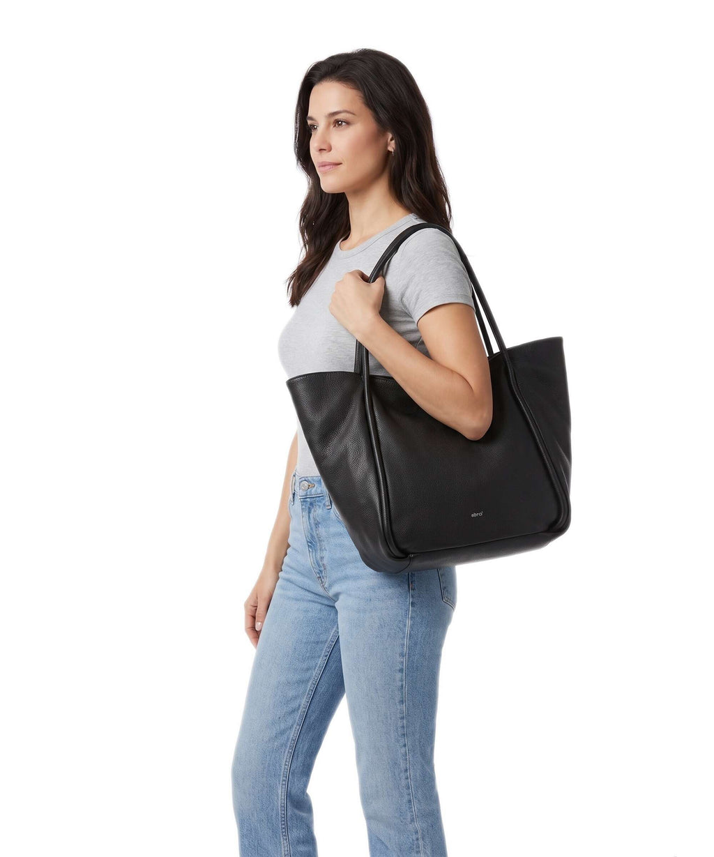 Abro Dalia Willow Tote bag black/nickel