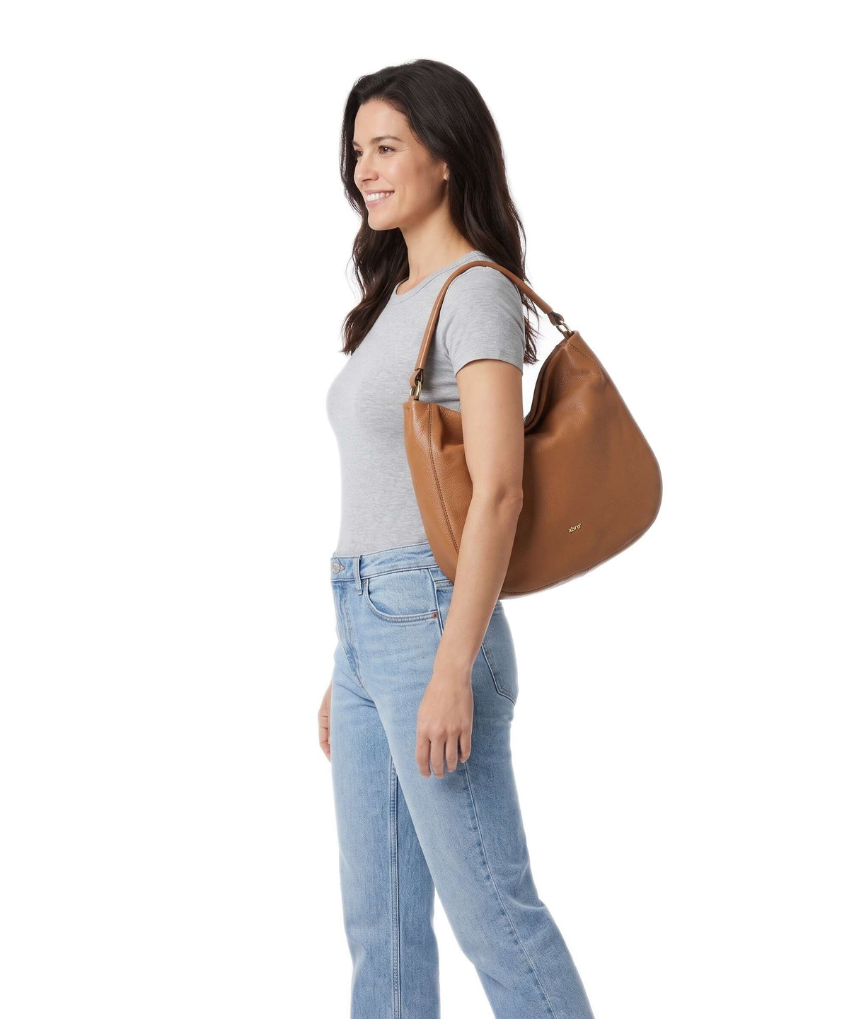Abro Dalia Mia Hobo bag cuoio
