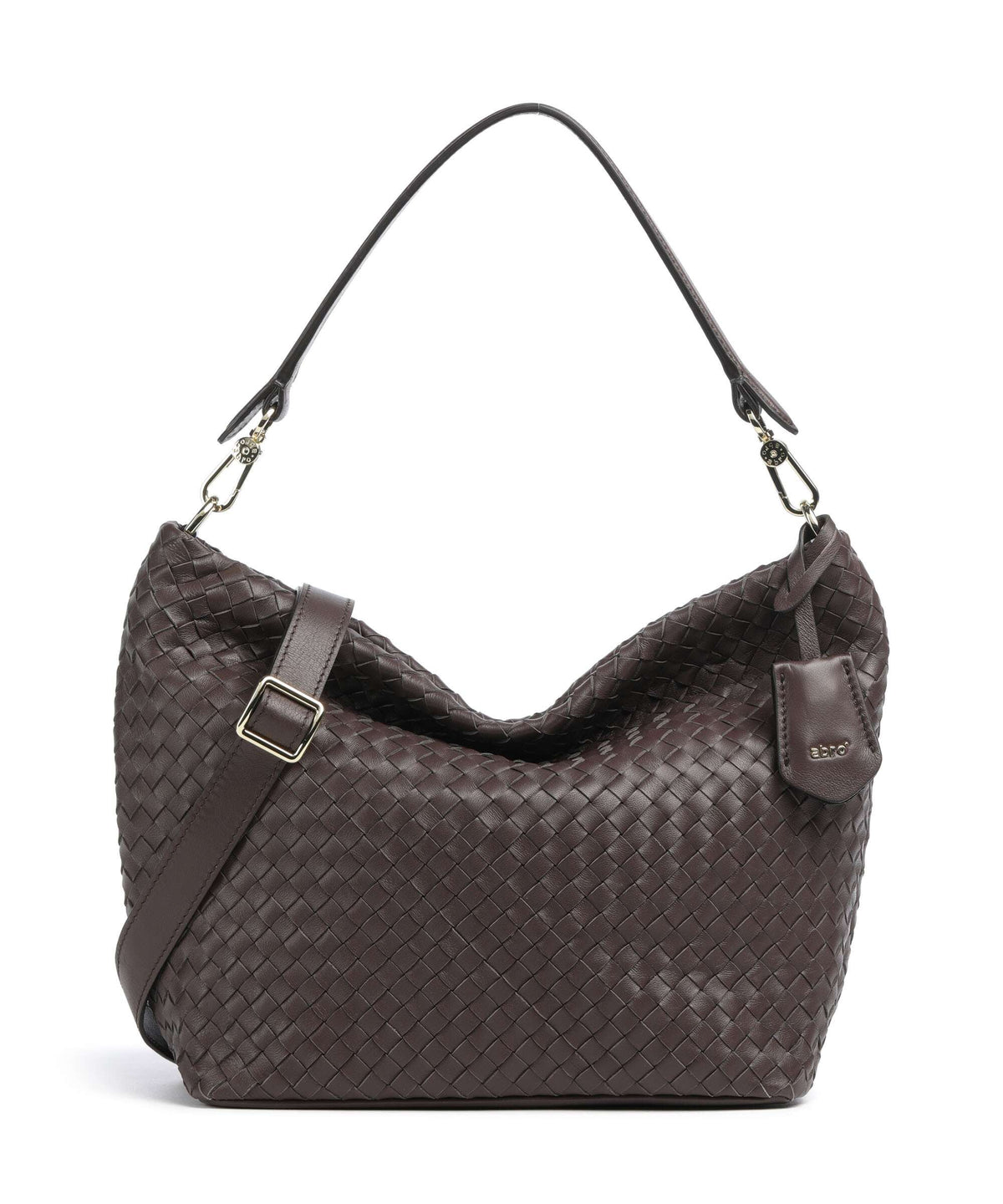 Abro Piuma Ebony Hobo bag wood