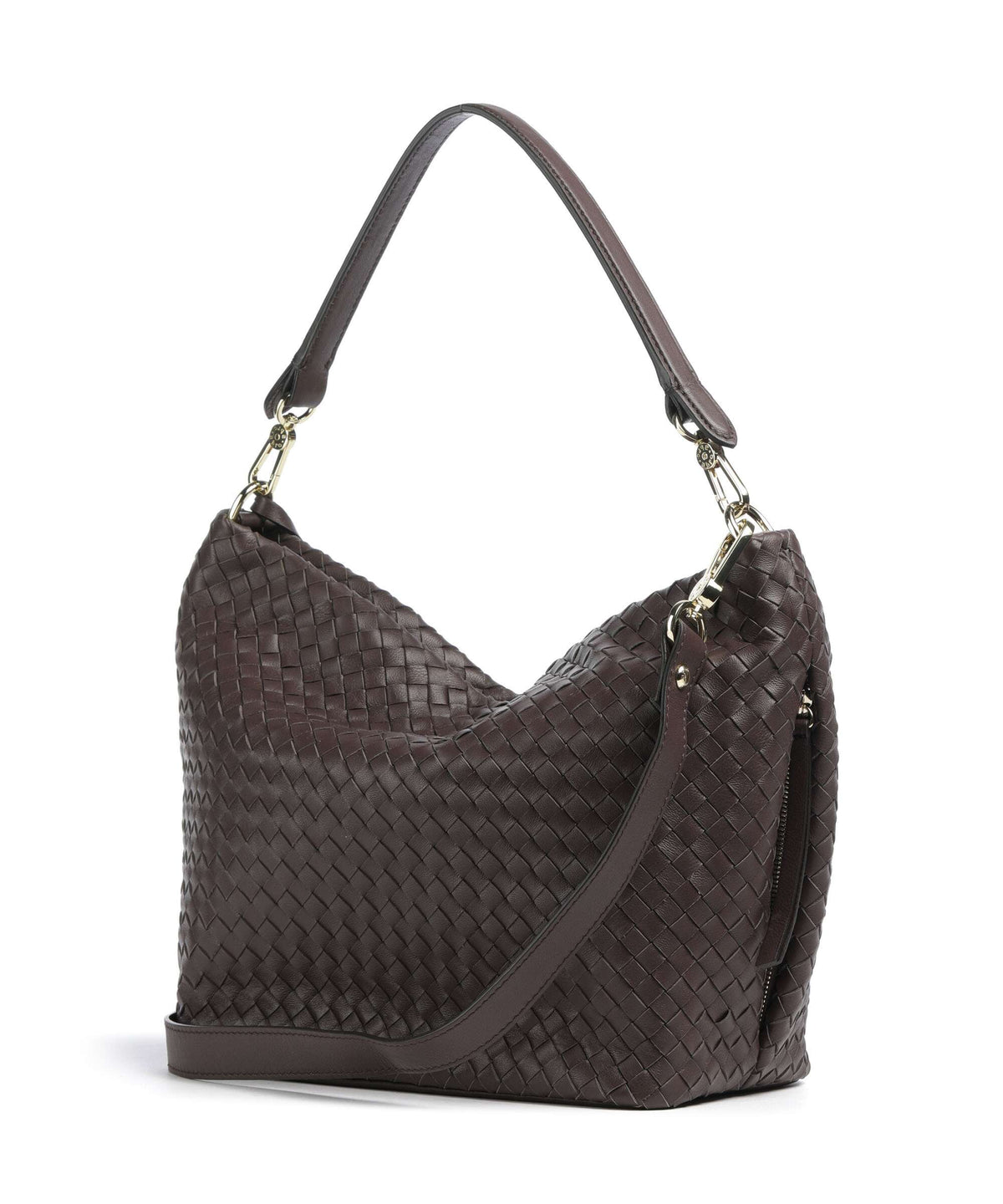 Abro Piuma Ebony Hobo bag wood