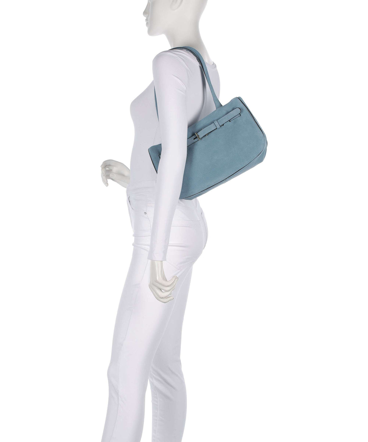 Abro Suede Jill Shoulder bag sapphire