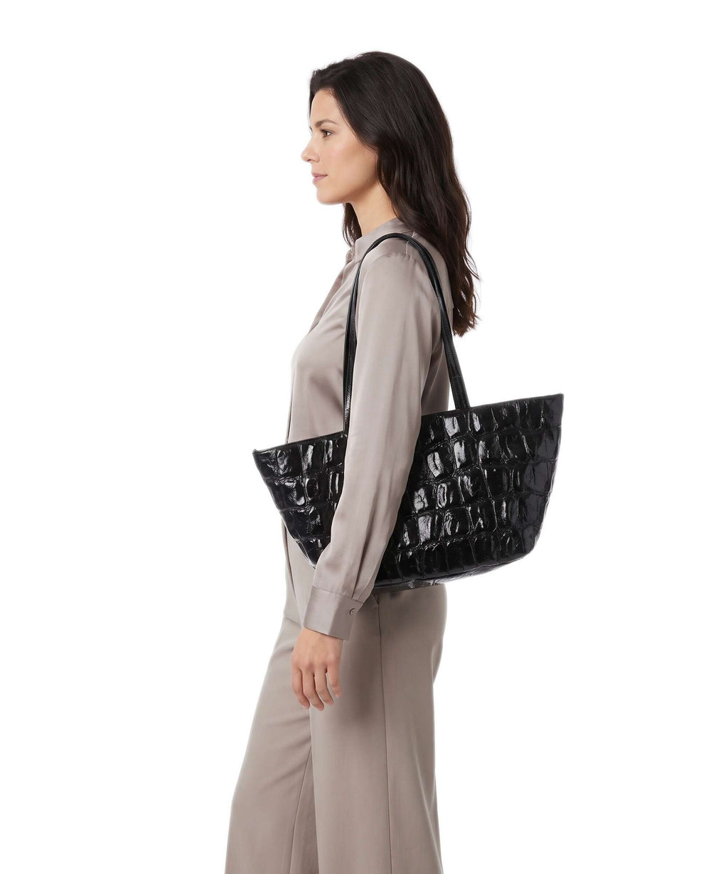Abro Maxi Cocco Alba Shoulder bag black/nickel