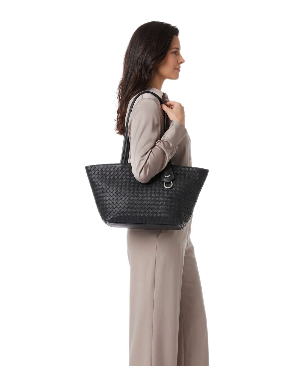 Abro Piuma Alba Shoulder bag black/nickel