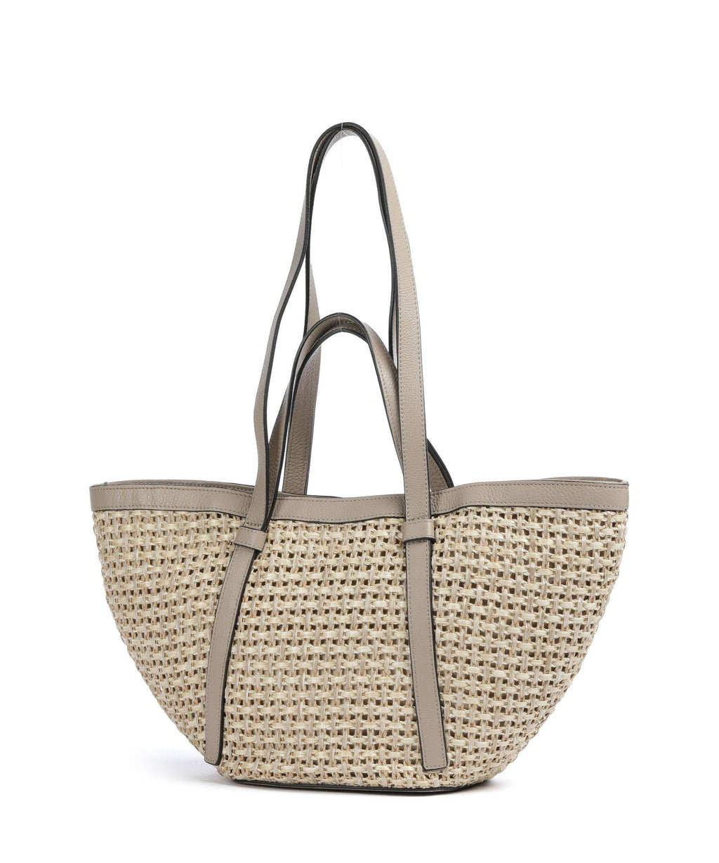 Abro Raffia Cordino Cosmo Medium Tote bag siena