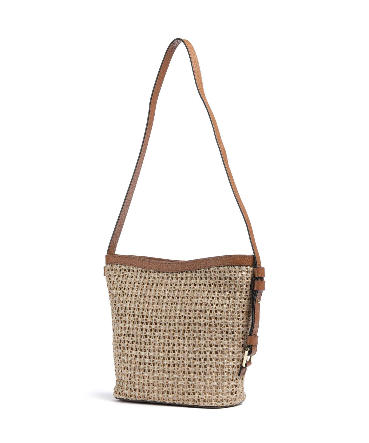 Abro Raffia Cordino Cosmo Crossbody bag caramel/cognac