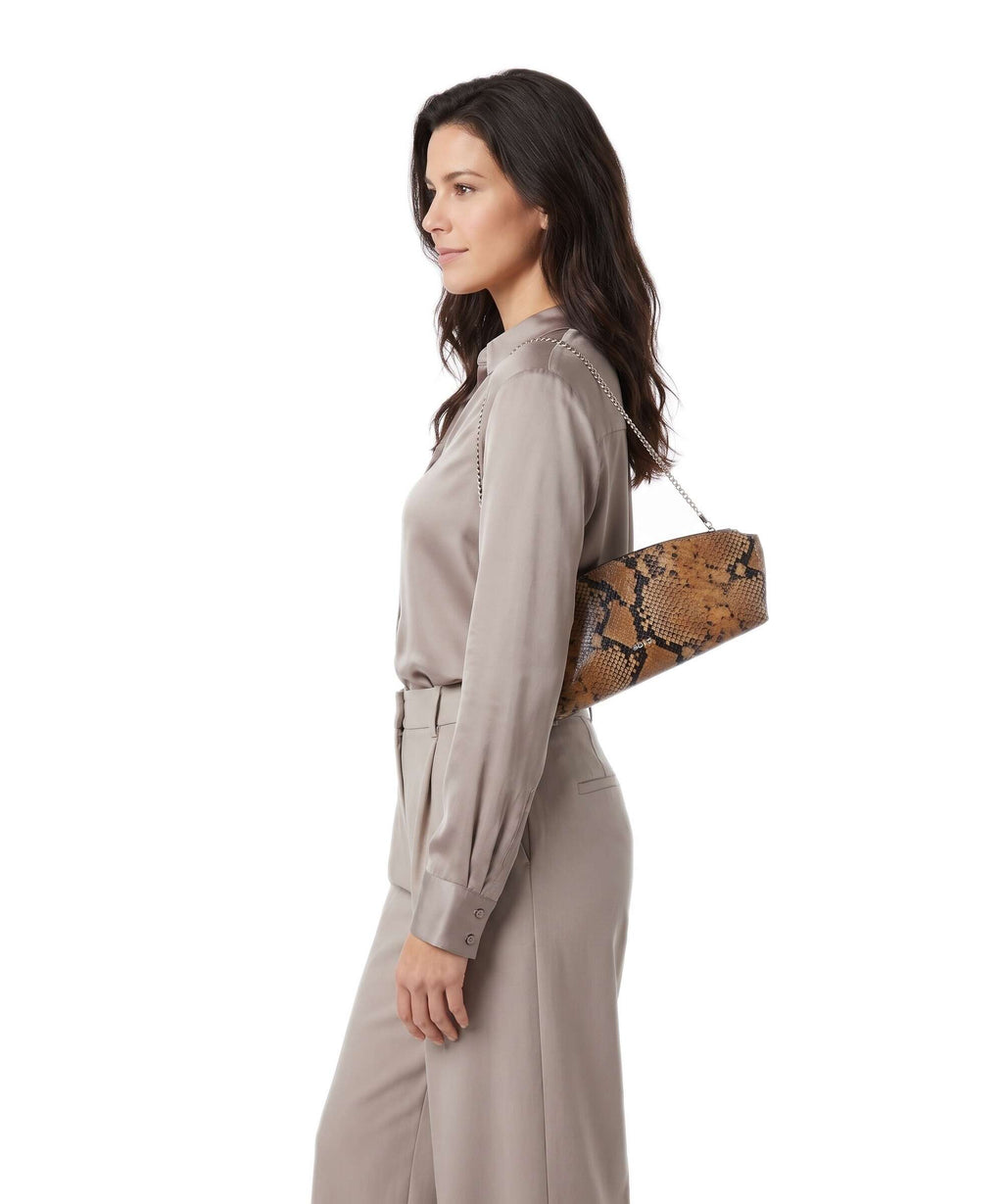Abro Pitone Ballroom Shoulder bag cuoio