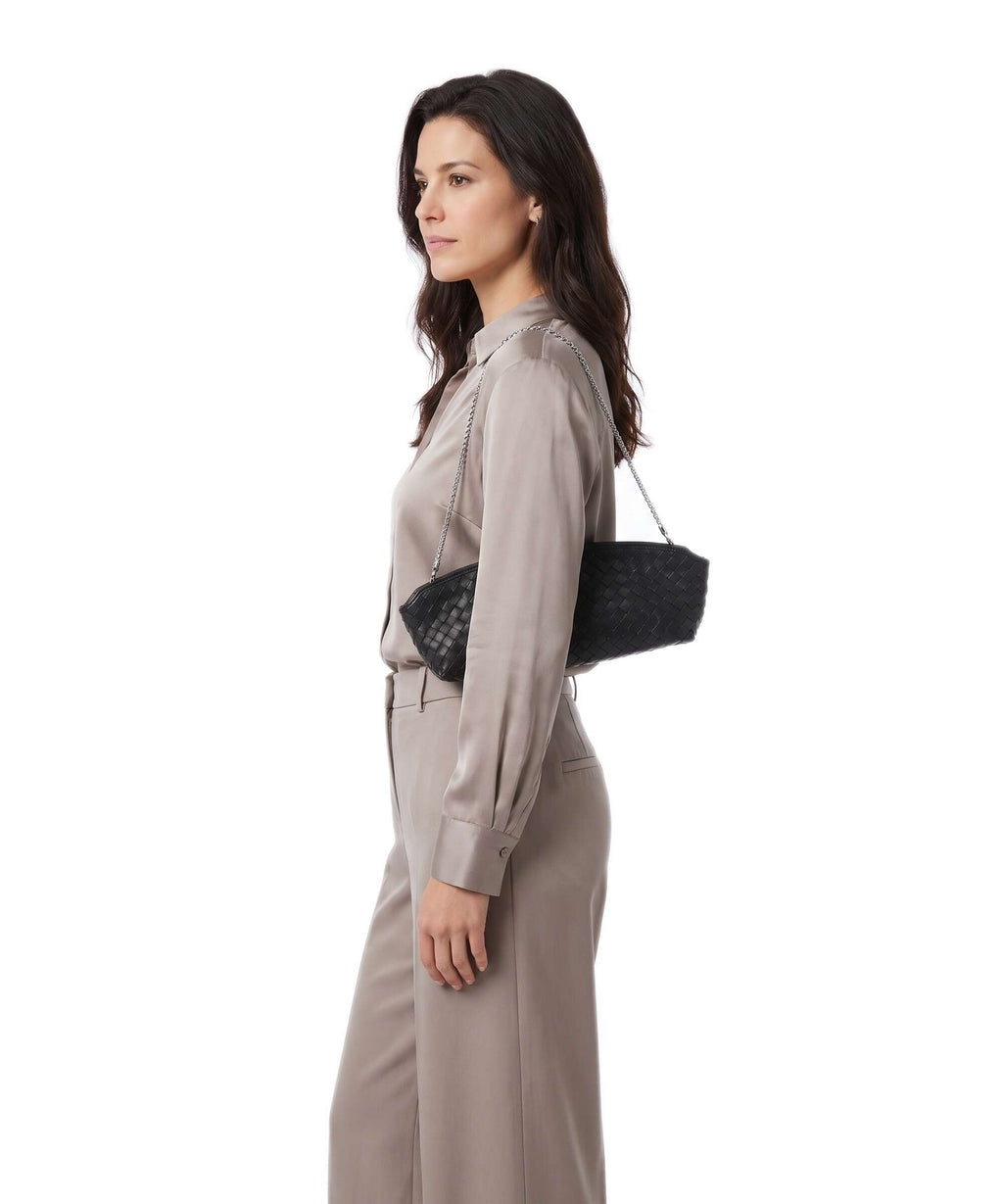 Abro Piuma Ballroom Shoulder bag black/nickel