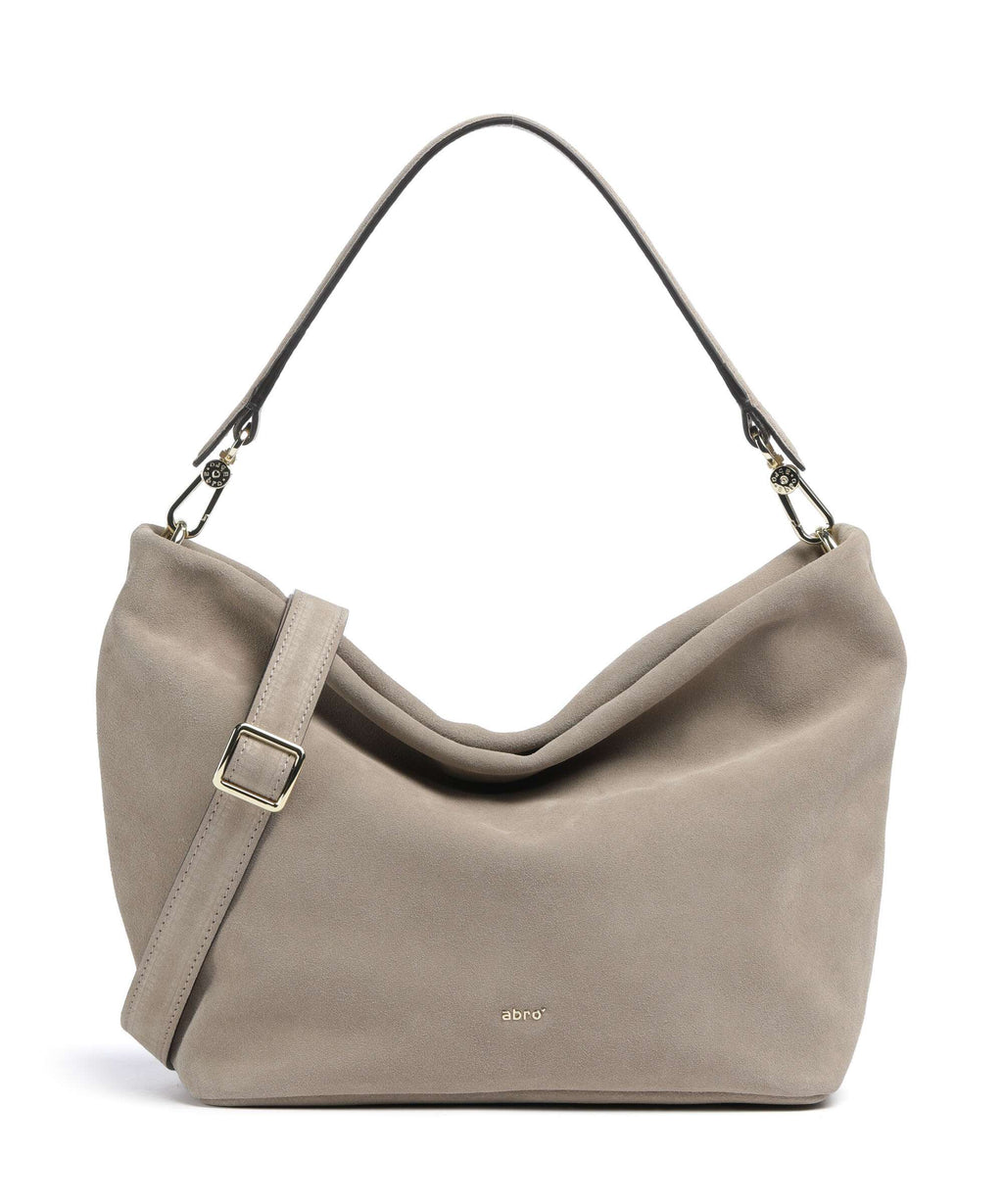 Abro Suede Ebony Hobo bag siena