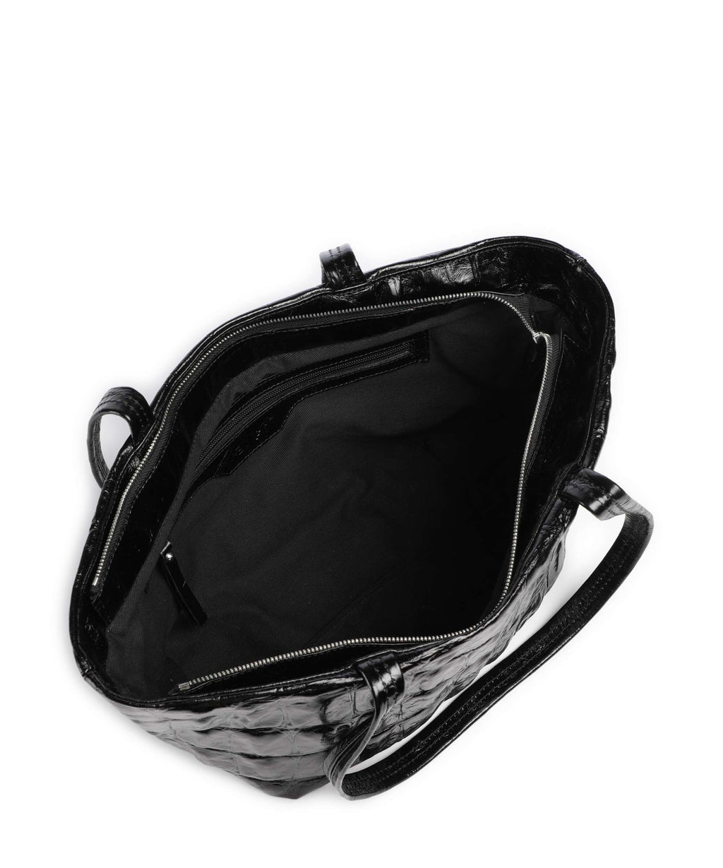 Abro Maxxi Cocco Alba Shoulder bag black/nickel