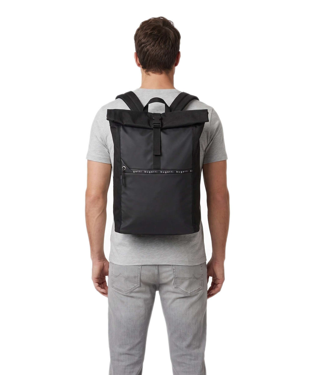 Bugatti Blanc Delight Rolltop backpack schwarz