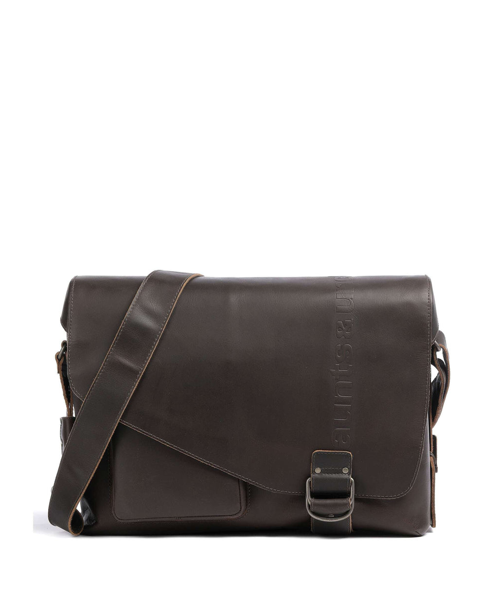 Aunts & Uncles Hunter Big Judd Briefcase vintage brown