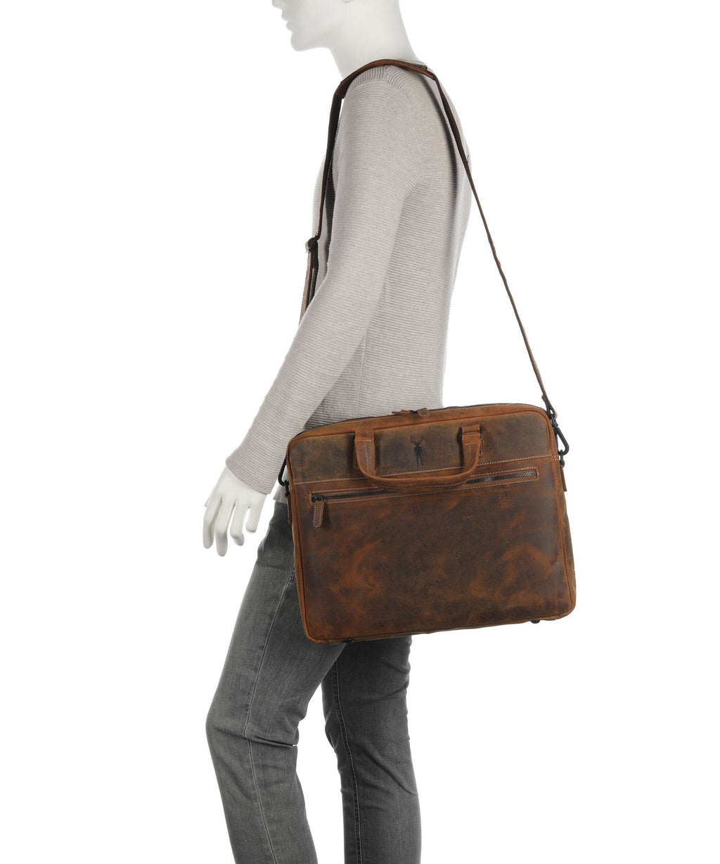 Jack Kinsky Baltimore 8 Briefcase cognac