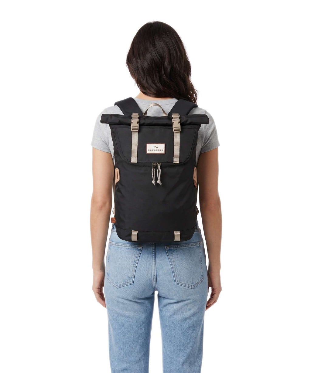 Doughnut Jungle Christopher Small Rolltop backpack black